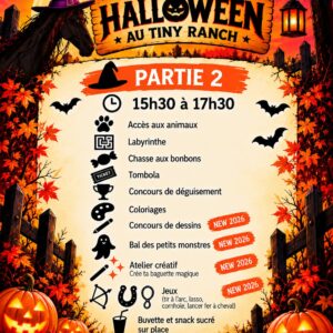 Halloween au Tiny Ranch - Partie 2 : des touts-petits aux plus grands - 18, 25 Octobre & 1 Novembre