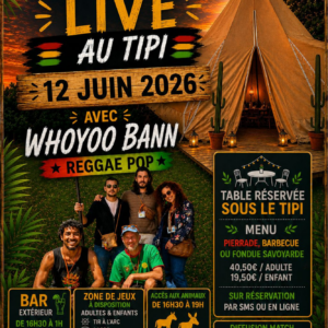 Soirée Live Reggae Pop avec Whoyoo Bann - 12 Juin 2026