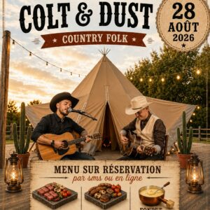 Soirée live Colt & Dust - 28 Août 2026